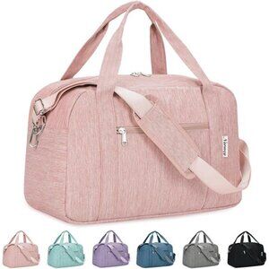 Small Duffel Bag for Traveling, Pink